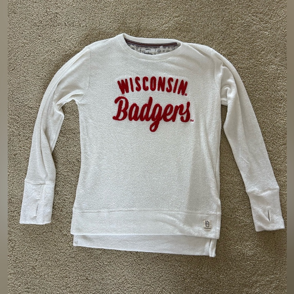 White Wisconsin Badgers Sweater